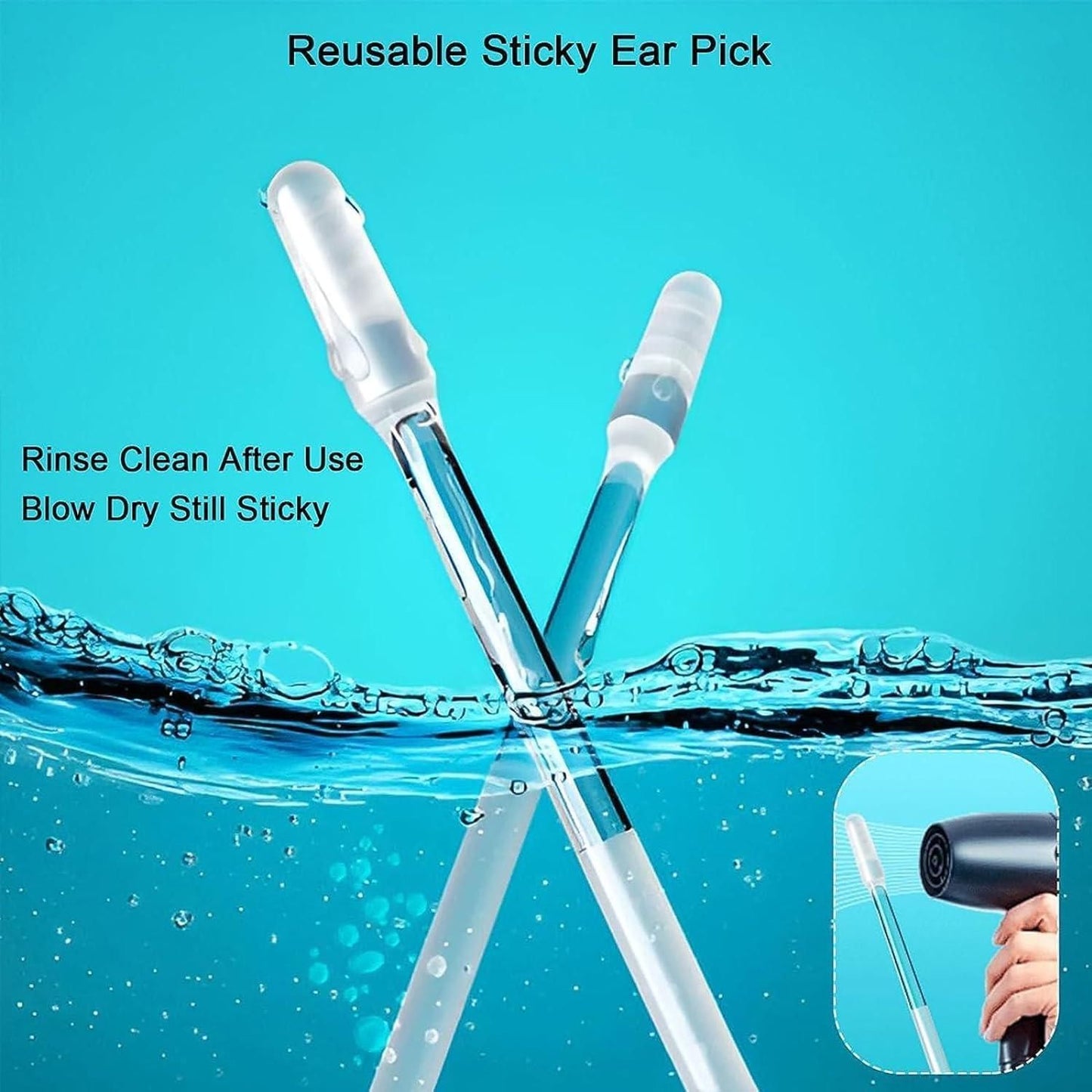 24 Pcs Ear Wax Cleaner Sticks
